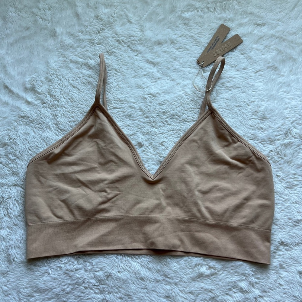 SKIMS Soft Smoothing Seamless Scoop Bralette Clay BR-BRA-0183 Womens Size 3X NEW